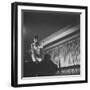 Woman Performing a Strip Tease Dance-null-Framed Photographic Print