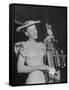 Woman Performing Onstage at the Grand Ole Opry-Ed Clark-Framed Stretched Canvas