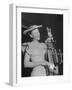 Woman Performing Onstage at the Grand Ole Opry-Ed Clark-Framed Photographic Print