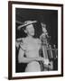 Woman Performing Onstage at the Grand Ole Opry-Ed Clark-Framed Photographic Print