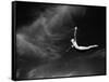 Woman Performing Swan Dive-Bettmann-Framed Stretched Canvas