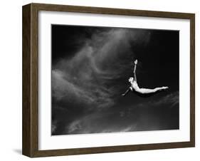 Woman Performing Swan Dive-Bettmann-Framed Photographic Print