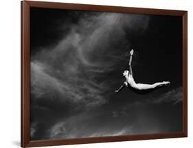 Woman Performing Swan Dive-Bettmann-Framed Photographic Print