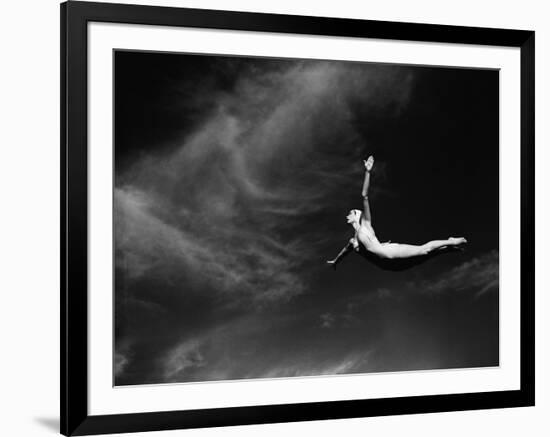 Woman Performing Swan Dive-Bettmann-Framed Photographic Print