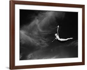 Woman Performing Swan Dive-Bettmann-Framed Photographic Print