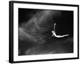 Woman Performing Swan Dive-Bettmann-Framed Photographic Print