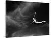 Woman Performing Swan Dive-Bettmann-Stretched Canvas