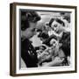 Woman Piercing Another Woman's Ears as Friends Look On-Robert W^ Kelley-Framed Photographic Print