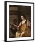 Woman Playing a Lute, 1638-Jean Daret-Framed Giclee Print