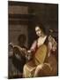 Woman Playing a Lute, 1638-Jean Daret-Mounted Giclee Print