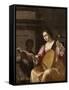 Woman Playing a Lute, 1638-Jean Daret-Framed Stretched Canvas