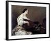 Woman Playing a Lute-Giuseppe Maria Crespi-Framed Giclee Print