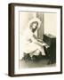 Woman Playing a Miniature Piano-null-Framed Photo