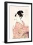 Woman Playing a Poppin-Kitagawa Utamaro-Framed Art Print