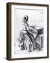 Woman Playing at a Keyboard, 1635-Wenceslaus Hollar-Framed Giclee Print