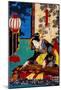 Woman Playing Koto-null-Mounted Giclee Print