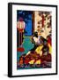 Woman Playing Koto-null-Framed Giclee Print
