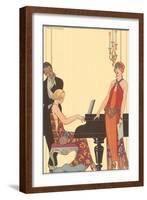 Woman Playing Piano, 1922-Georges Barbier-Framed Giclee Print