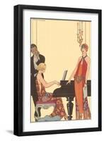 Woman Playing Piano, 1922-Georges Barbier-Framed Giclee Print