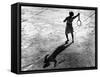 Woman Playing Tennis, Alfred Eisenstaedt's First Photograph Ever Sold-Alfred Eisenstaedt-Framed Stretched Canvas