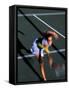 Woman Playing Tennis, Colorado, USA-Lee Kopfler-Framed Stretched Canvas