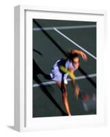 Woman Playing Tennis, Colorado, USA-Lee Kopfler-Framed Photographic Print