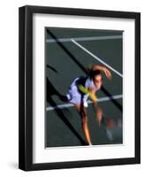 Woman Playing Tennis, Colorado, USA-Lee Kopfler-Framed Premium Photographic Print