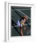 Woman Playing Tennis, Colorado, USA-Lee Kopfler-Framed Premium Photographic Print