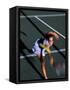 Woman Playing Tennis, Colorado, USA-Lee Kopfler-Framed Stretched Canvas