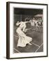 Woman Playing Tennis in Long White Skirt-Ferdinand Von Reznicek-Framed Art Print