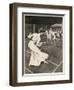 Woman Playing Tennis in Long White Skirt-Ferdinand Von Reznicek-Framed Art Print