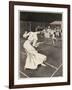 Woman Playing Tennis in Long White Skirt-Ferdinand Von Reznicek-Framed Art Print