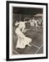 Woman Playing Tennis in Long White Skirt-Ferdinand Von Reznicek-Framed Art Print