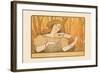 Woman Plays the Violin-Paul Berthon-Framed Art Print