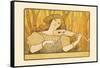 Woman Plays the Violin-Paul Berthon-Framed Stretched Canvas