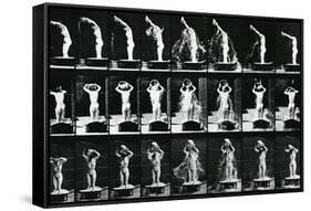 Woman Pouring a Basin of Water over Her Head, Illustration from 'The Human-Eadweard Muybridge-Framed Stretched Canvas