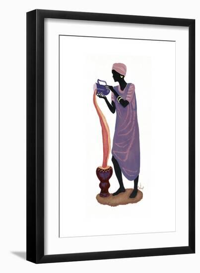 Woman Pouring - Right-Judy Mastrangelo-Framed Giclee Print