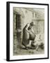 Woman Pouring Water into Milk Cans-Jean-François Millet-Framed Giclee Print