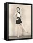 Woman Practicing Ballet-null-Framed Stretched Canvas