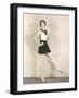 Woman Practicing Ballet-null-Framed Photo