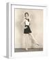 Woman Practicing Ballet-null-Framed Photo
