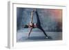 Woman Practicing Yoga in a Urban Background (Side Plank Pose, Vasisthasana)-Luna Vandoorne-Framed Photographic Print