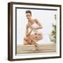 Woman Practicing Yoga-Brooke Fasani Auchincloss-Framed Photographic Print