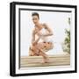 Woman Practicing Yoga-Brooke Fasani Auchincloss-Framed Photographic Print