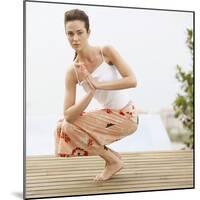 Woman Practicing Yoga-Brooke Fasani Auchincloss-Mounted Photographic Print