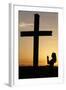 Woman Praying at Sunset, Cher, France, Europe-Godong-Framed Photographic Print