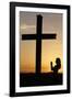 Woman Praying at Sunset, Cher, France, Europe-Godong-Framed Photographic Print