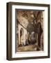 Woman Praying at Vaulted Shrine in the Amphitheatre of Pozzuoli-Giacinto Gigante-Framed Giclee Print