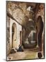 Woman Praying at Vaulted Shrine in the Amphitheatre of Pozzuoli-Giacinto Gigante-Mounted Giclee Print