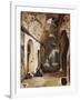 Woman Praying at Vaulted Shrine in the Amphitheatre of Pozzuoli-Giacinto Gigante-Framed Giclee Print